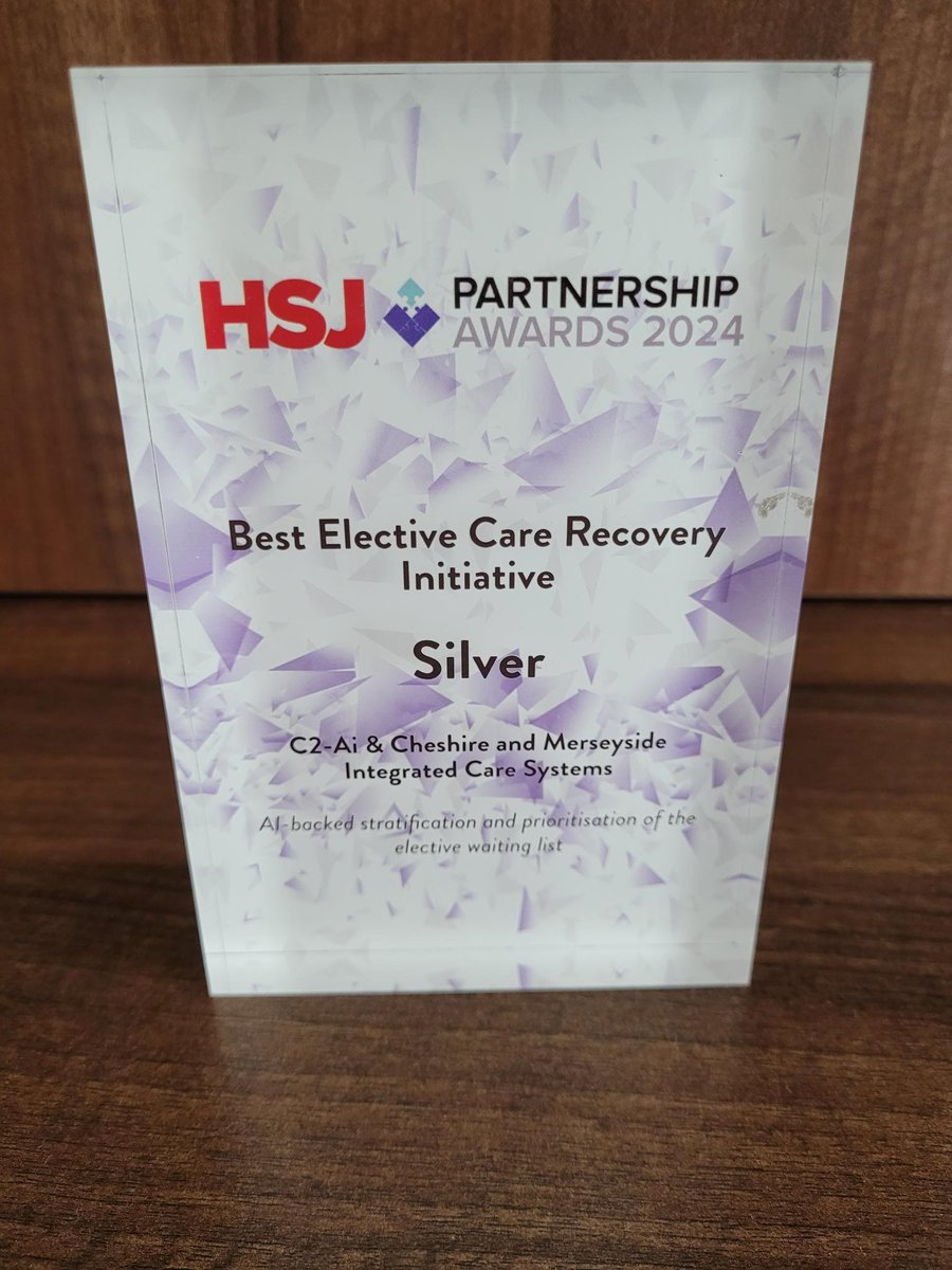 Congratulations to our client @C2AI1 and @NHSCandM for well deserved recognition in @HSJnews @HSJ_Awards