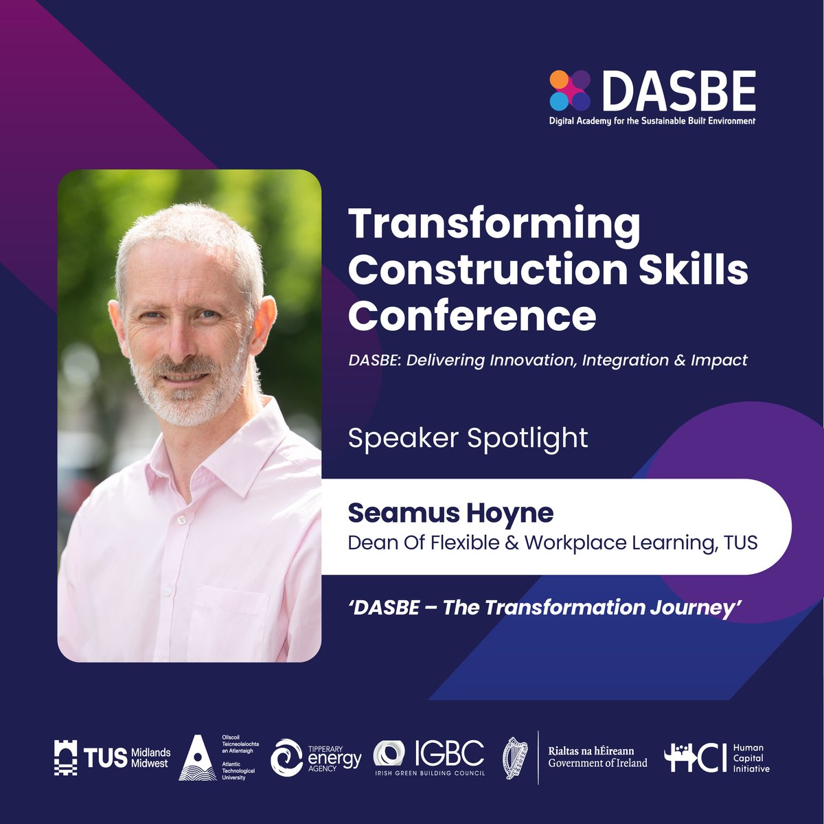 Tomorrow, the 9th May, the Transforming Construction Skills Conference organised by DASBE will take place at the Midlands Park Hotel, Portlaoise. Register your attendance here at dasbe.ie/transforming-c… @tippenergy @DASBE_Irl @IrishGBC