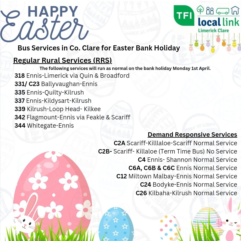 🐰 Easter Bank Holiday Services 🐣