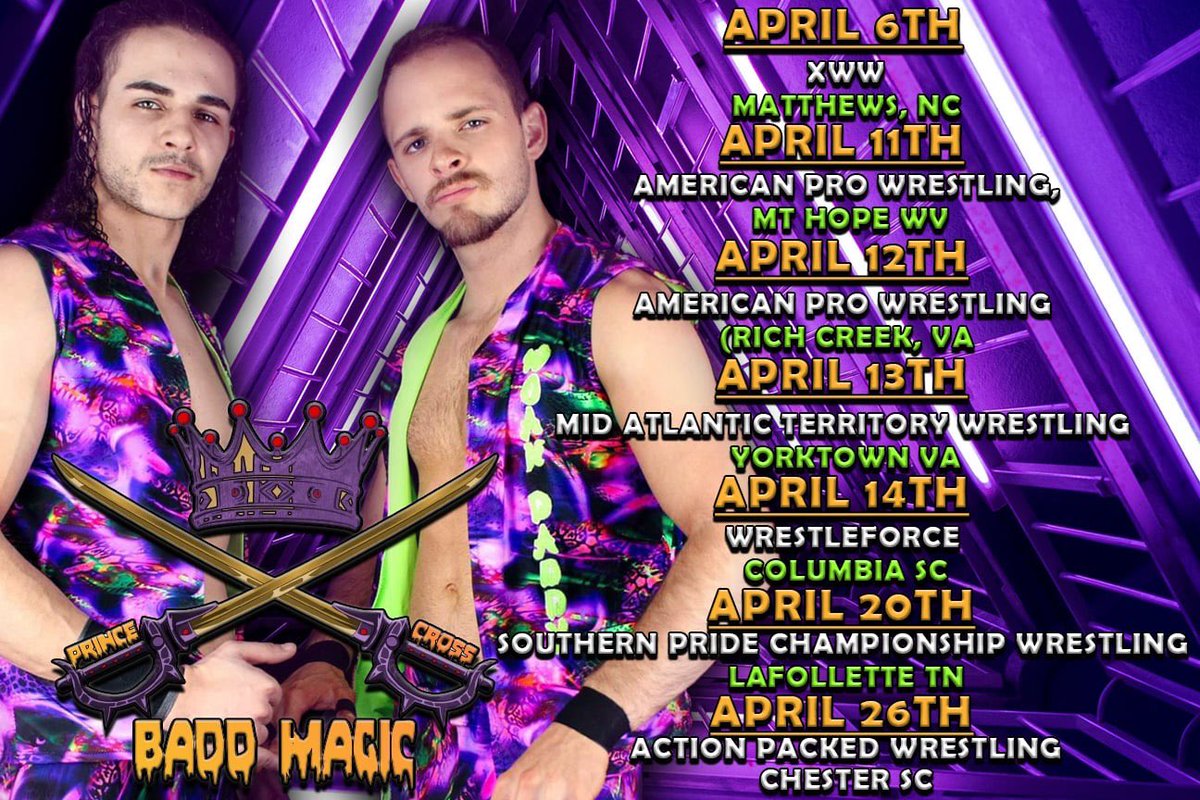 This month’s B.A.D.D. Magic schedule!

Select dates are still available as I’m still finishing my singles commitments.

One way or another, B.A.D.D. Magic is coming to a town near you!