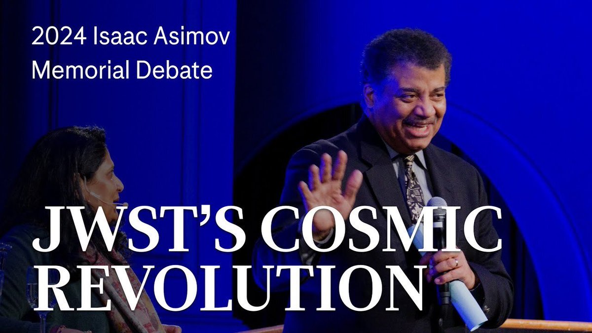 NASA’s James Webb Space Telescope has had a profound impact on our understanding of the universe. Watch the Museum's 2024 Asimov Debate to hear @neiltyson & a panel of experts discuss the cosmic mysteries unraveled by the JWST ➡️ youtube.com/watch?v=lK4EZi…