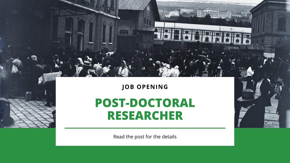 📢 Applications are still open for a two-year Post-doctoral Researcher position, aimed at investigating popular reactions to minority national movements in East-Central before WWI.

Details:
👉 cutt.ly/9w9GrYVT

#postdoc #postdocjobs #postdoctoral