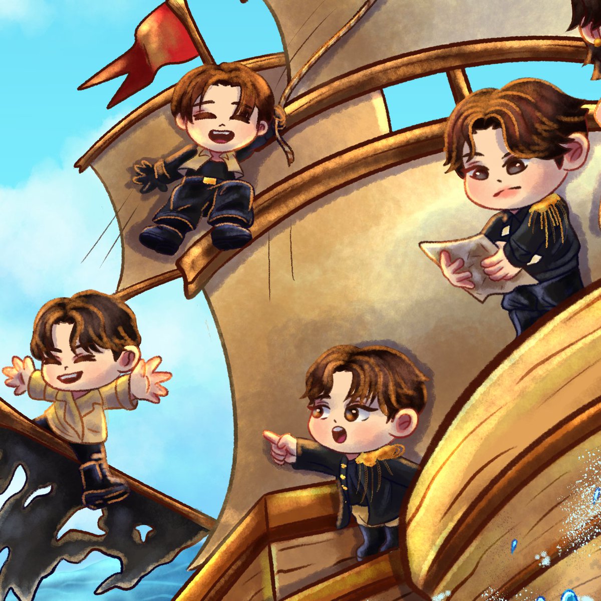 DrawPollito's tweet image. Holiss, aquí un pequeño dibujo para conmemorar los 6 años de Stray kids 💖🏴‍☠️
#hyunjin #bangchan #changbin #han #seungmin #leeknow #minho #felix #jeongin #straykids #straykidsfanart #straykidsday #straykids6thanniversary