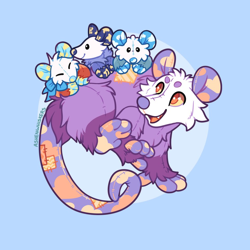 A pile of plush possums!