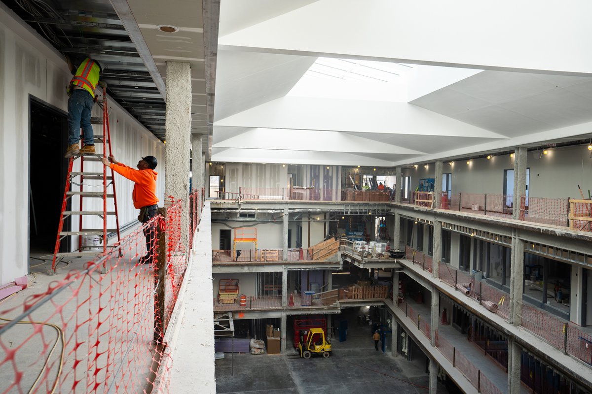 Just a little peek inside the new Dyson Center, which is on track to open this fall! 🏗️🚧 For the families of the #ClassOf2028, we're offering an EXCLUSIVE first-look tour of the facility at our upcoming Admitted Student Days! RSVP for early access: mari.st/admit-social