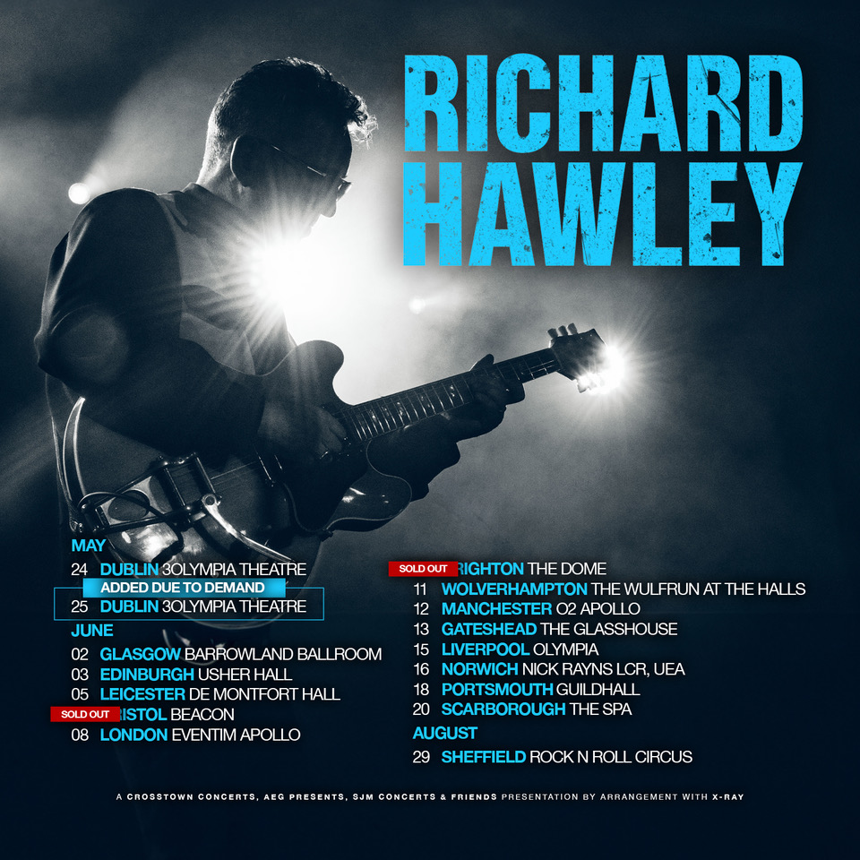 ✨ IMPORTANT TOUR NEWS! Brighton and Bristol have now SOLD OUT and there are low ticket warnings for most of the other shows. See you soon? For tickets: richardhawley.co.uk