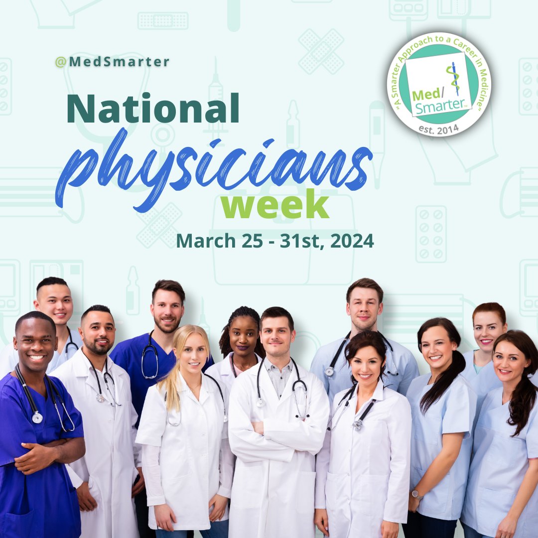 Happy #PhysiciansWeek to all the amazing doctors out there! Your dedication & compassion make a world of difference. Aspiring physicians, premeds, #IMG, & #medstudents - each hurdle you overcome brings you closer to your goal. Your #MDJourney is worth it

#MedSmarter #MBBS #USMLE
