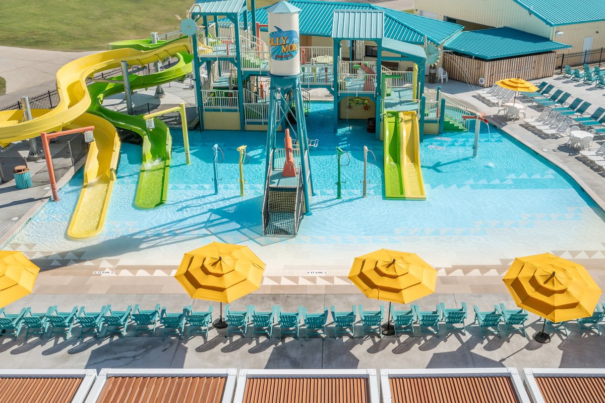 Greet the spring weather at Camp Margaritaville Breaux Bridge with our three oversized swimming pools. And did someone say “water playground”? Our wet and wild splash pad is filled with wacky water features, including slides, a hydro bucket, water canyons, and more! Dive in at