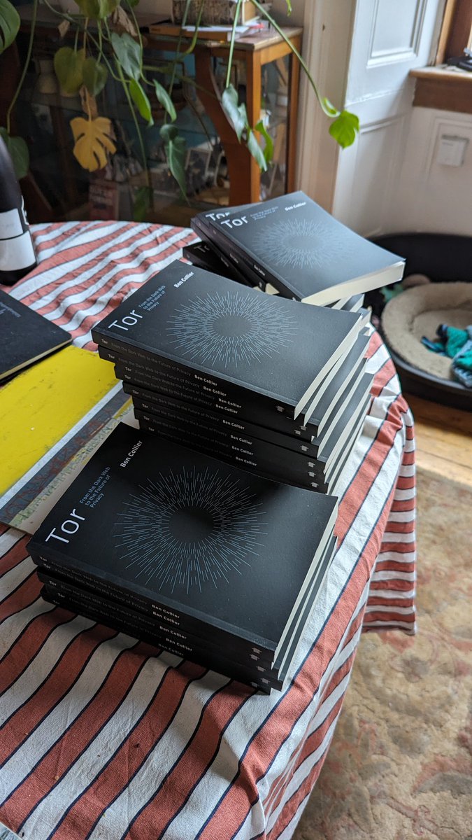 Author copies arrived for Tor: From the Dark Web to the Future of Privacy, showing off the stunning cover design from MIT Press