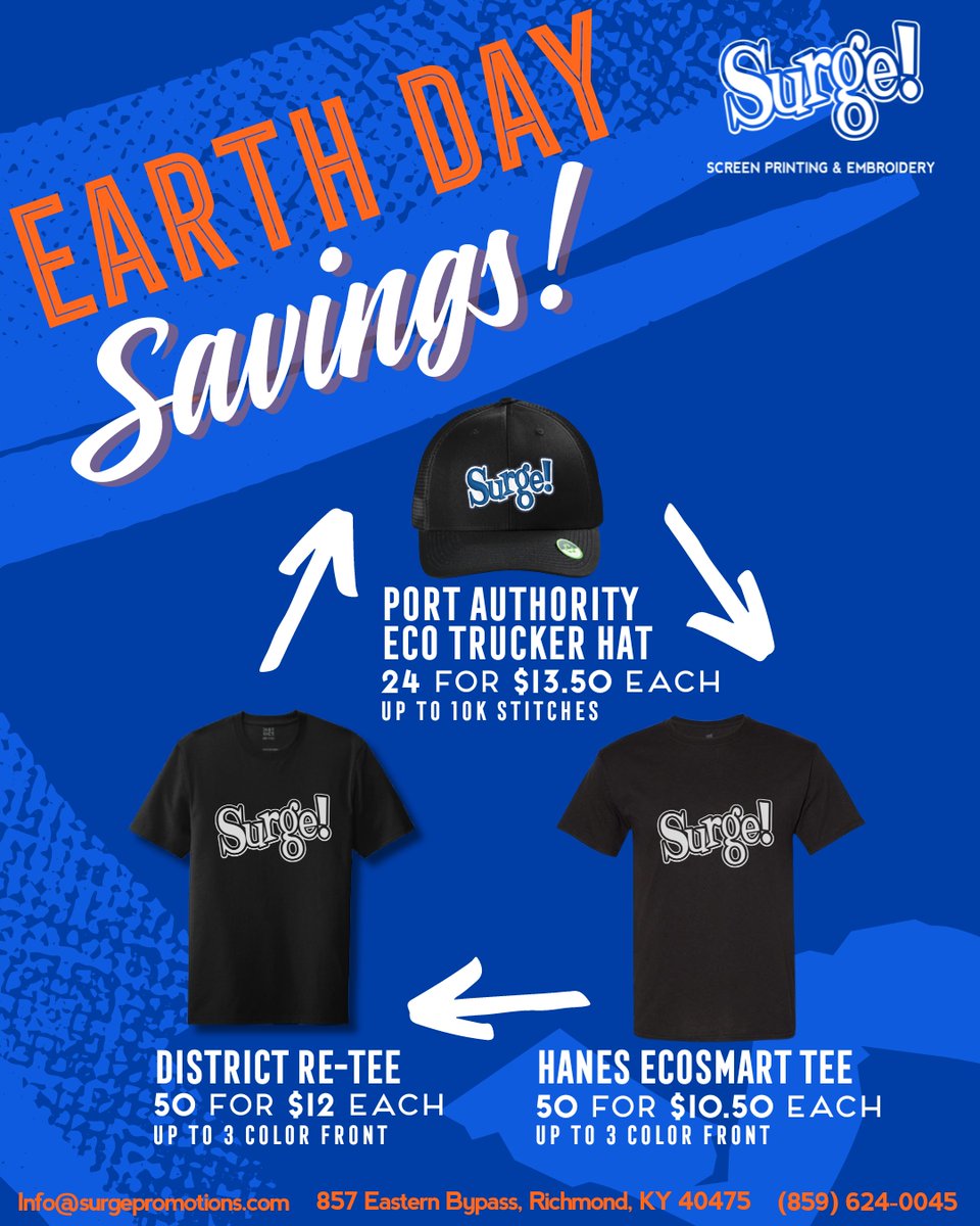 Save money, save the Earth! 🌎 
When deals on eco-friendly apparel are this good, why not make the switch? Contact us today to order! 🤩