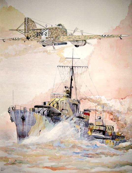 Destroyers & torpedo bombers

DL #HMSAshanti F51 Tribal Class
✈️ #SM79Sparviero 🦅 2nd Wing

🎨 #WW2 #MediterraneanSea
#RayAgius

@RoyalNavy🇬🇧 @ItalianAirForce🇮🇹