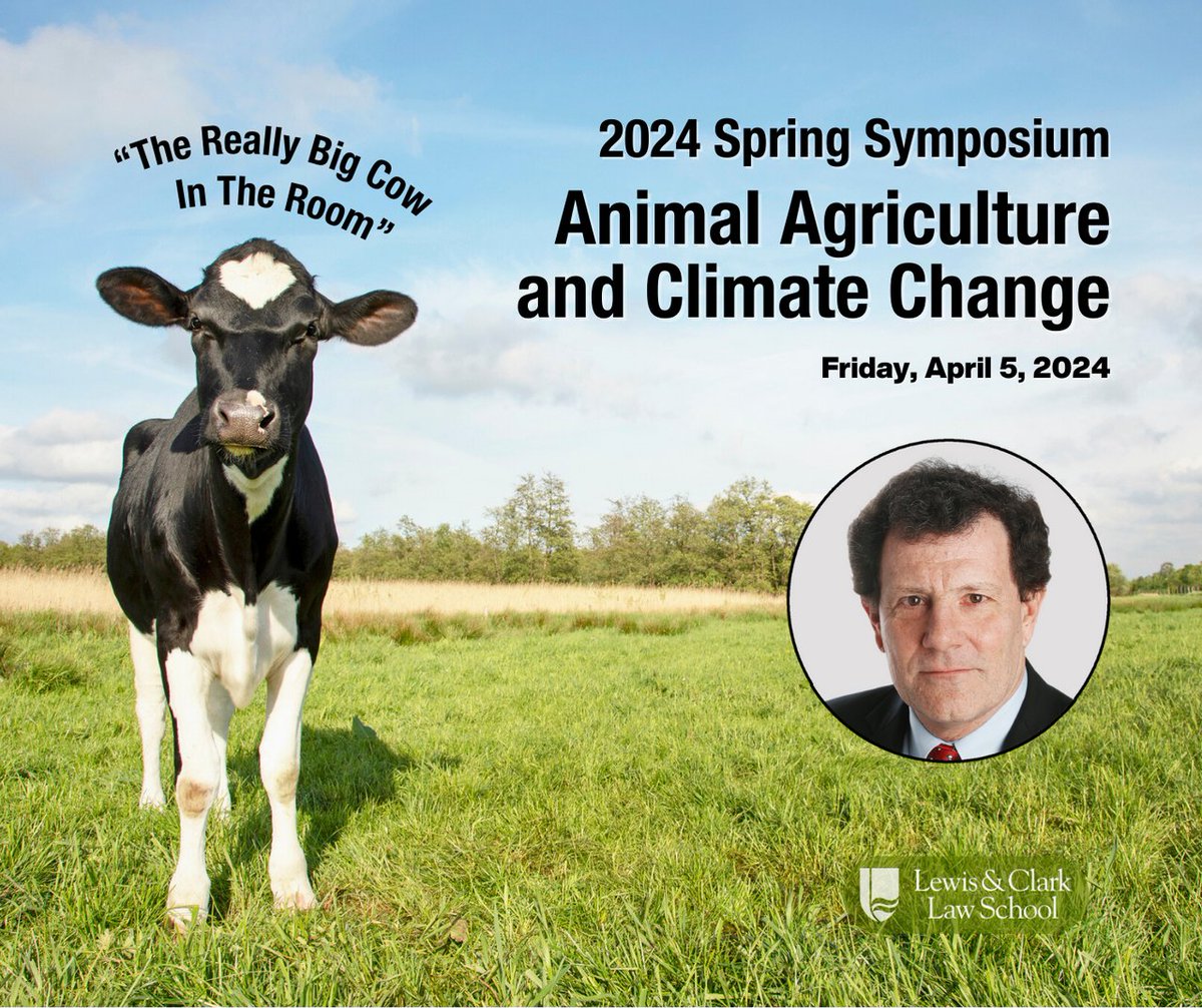 Save the Date – Friday, April 5! Join us for the 2024 Spring Symposium on Animal Agriculture and Climate Change featuring keynote speaker, Nicolas Kristof. RSVP now to secure your spot: engage.lclark.edu/register/sprin…