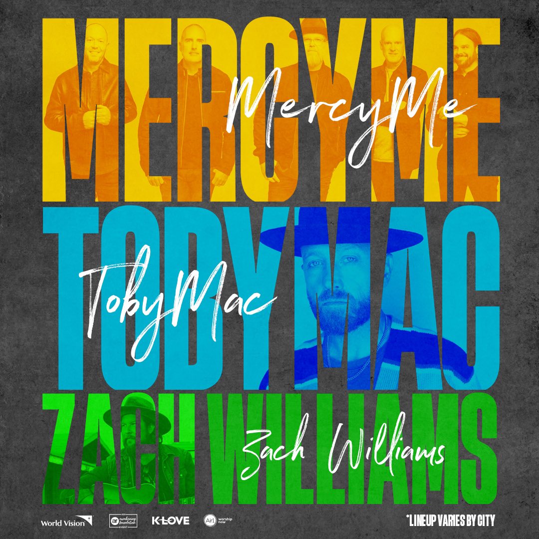 Hey @mercyme & @tobymac - let’s run it back! Mark your calendars. Comin’ at you this November. Get tickets before they go on sale starting Tuesday, April 2 at 10am local time using the code ACCESS through April 3rd. #zachwilliams #tobymac #mercyme