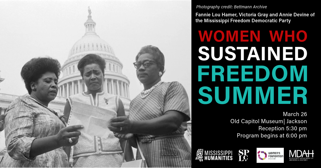 Join us TOMORROW from 5:30 to 7:00 p.m. (CT) at the Old Capitol Museum! We're proud to partner with @MSHumanities, @splcenter, and @mdah_official to present this program!