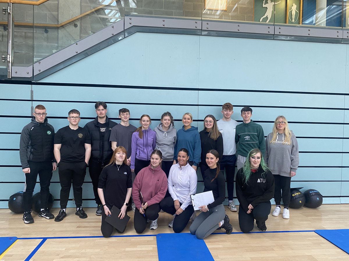 Special thanks to St.Columba's 5th year PE students who joined us on campus on Friday! 1st year Sports & Exercise students organised different workout activities for St.Columba's students to partake in on the day🏃‍♂️🏐 #ATU