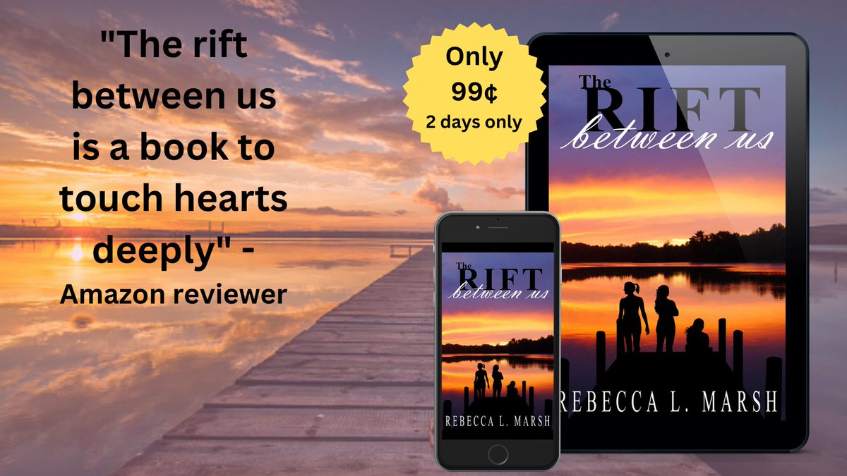 Don't miss out! This #Booksale is for two days only! This is a story about broken relationships and the ties that bind. mybook.to/theriftbetween… #mustread #booktwt #KindleUnlimited #womensfiction #sisters #bookstoread #kindlebook #BooksWorthReading