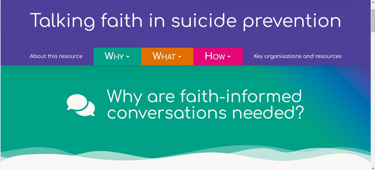 We are delighted to be launching an innovative new digital resource: Talking Faith in Suicide Prevention, as part of our work in the VCSE Health and Wellbeing Alliance. Join us online on Wednsday at 11am #HWAlliance eventbrite.co.uk/e/849514590007 @DHSCgovuk @MindCharity