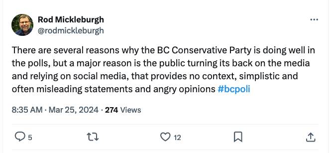 jonesj's tweet photo. @rodmickleburgh Savvy information intakers
▪️Surveil a range of sources
▪️Trust no brand or logo
▪️Rely only on experience & logic
MSM disseminates
▪️Faked balance w context warp
▪️Simplistic take & misleading data
▪️Anger-stoking
When news is breaking?
Social media gets there first
#digitality https://t.co/Wt9Bpqi6Yo