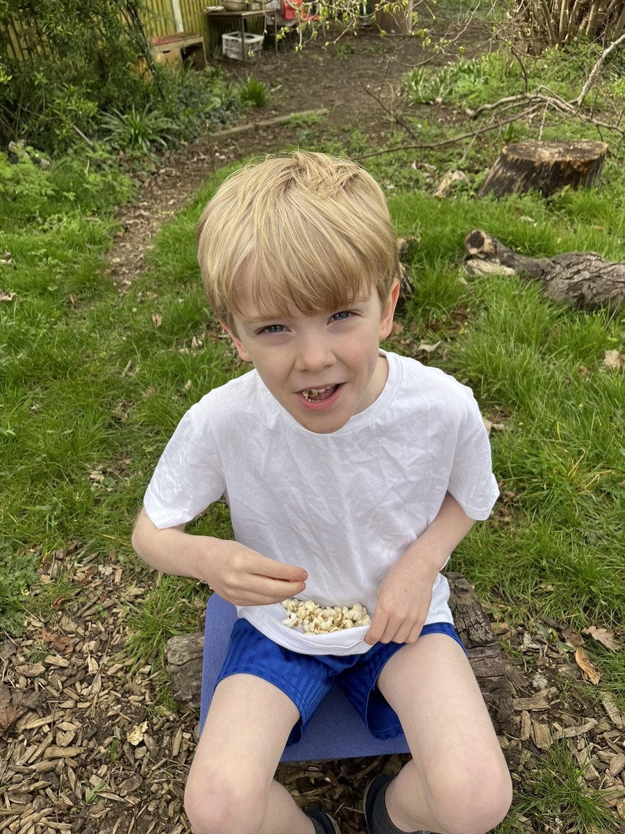 Today was the perfect end-of-term treat for the children @WestAshtead ! 🍿🔥 They had a blast cooking popcorn over an open fire, singing songs, and playing games. Memories made and smiles all around! #EndOfTermFun