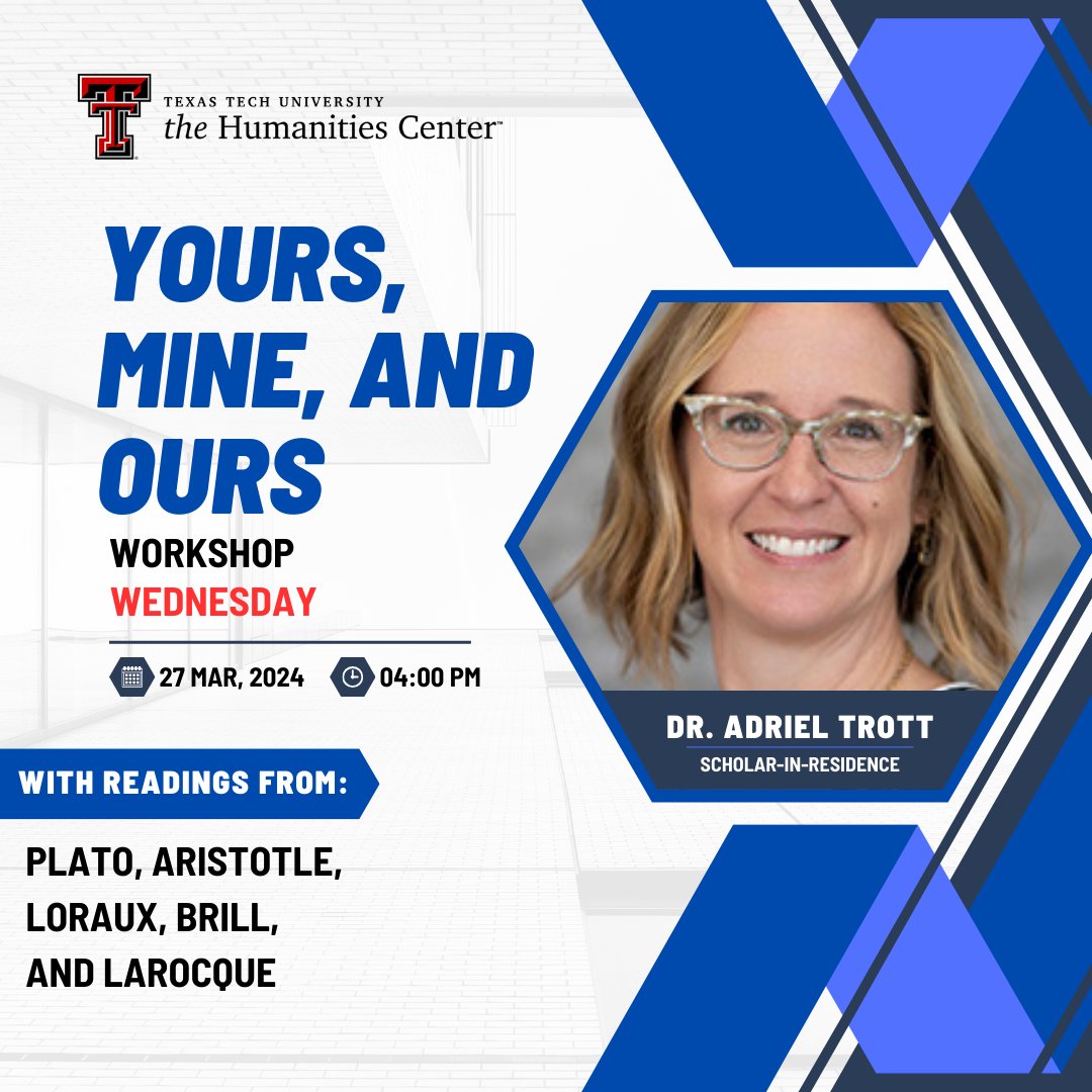 TTU Humanities Center tweet media