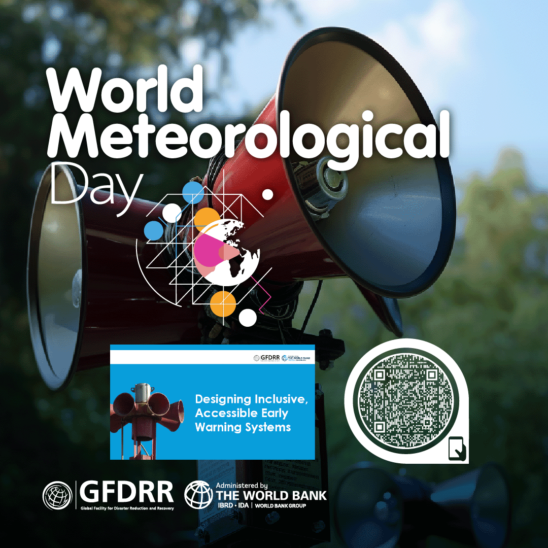 Ensuring #earlywarning systems are accessible and efficient for all involves building an inclusive & efficient system from the ground up. 💻Explore principles of designing inclusive #earlywarning systems in our e-learning course: wrld.bg/xqQl50PWejg #WorldMeteorologicalDay