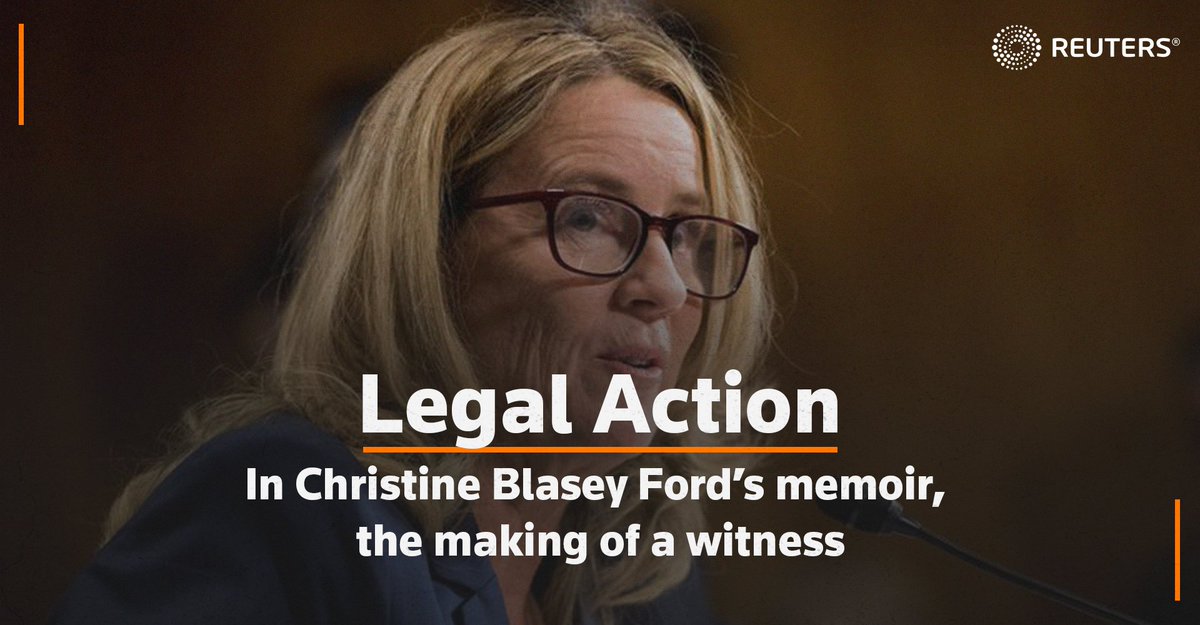 In her new memoir, Christine Blasey Ford offers behind-the-scenes details of how she found herself in the spotlight, and how her pro bono legal team helped (and sometimes hindered) her in telling the story. Read @JgreeneJenna's latest column for more reut.rs/3IPxs8e