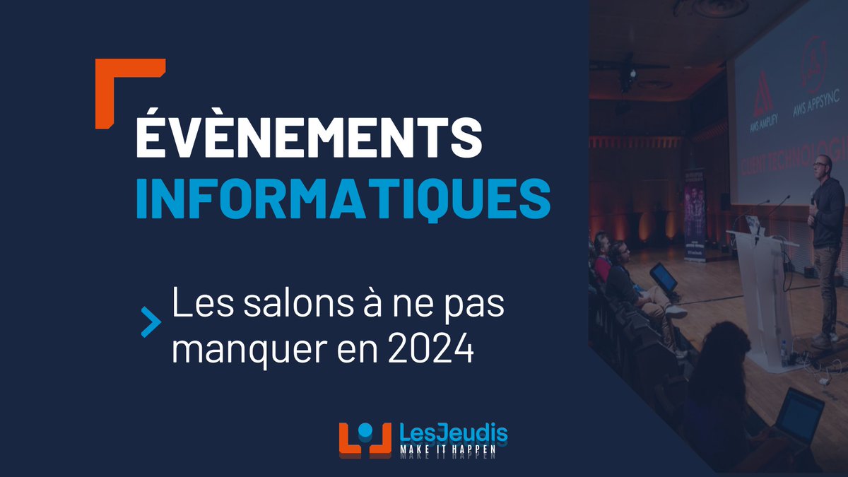 Les salons #informatiques offrent une plateforme majeure pour le #reseautage et l'apprentissage, permettant aux acteurs du secteur de rester à jour des #tendances et #innovations. 
Découvrez les événements français et européens incontournables en 2024 👉 t.ly/tPlij