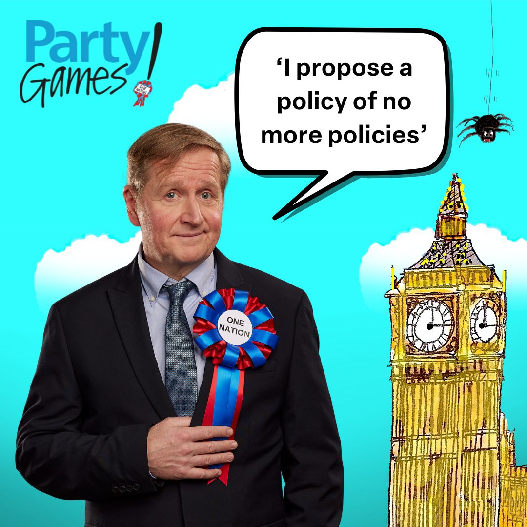 We're cracking up at these lines from 'Party Games!', laugh with us this May when it opens in #Guildford before heading on tour. Written by political insider Michael McManus this is an unmissable summer show! Book now: yvonne-arnaud.co.uk/whats-on/party… Tour Dates: yvonne-arnaud.co.uk/producing