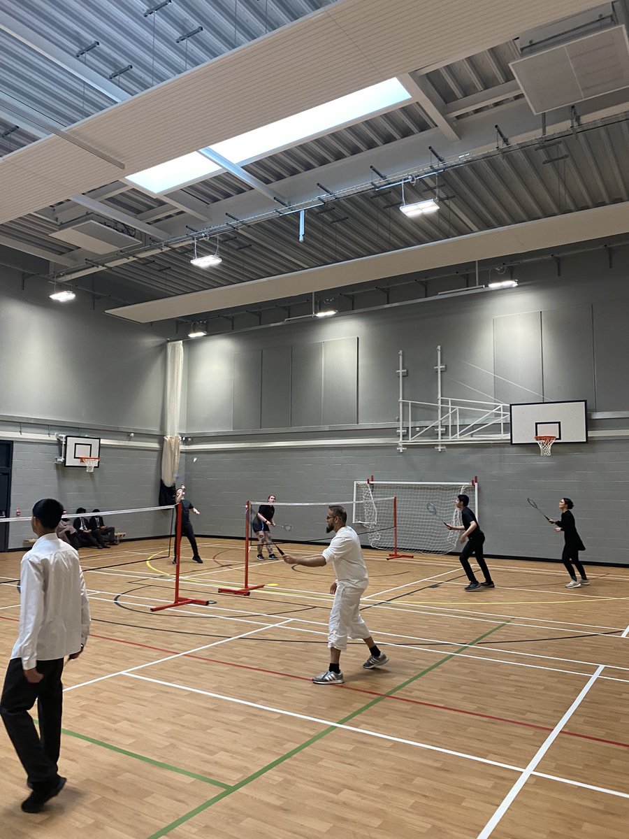 Great turnout for our Year 11 vs teachers Badminton tournament this evening. We were impressed to discover Mr Umarji’s secret talent! #CREDIMUS