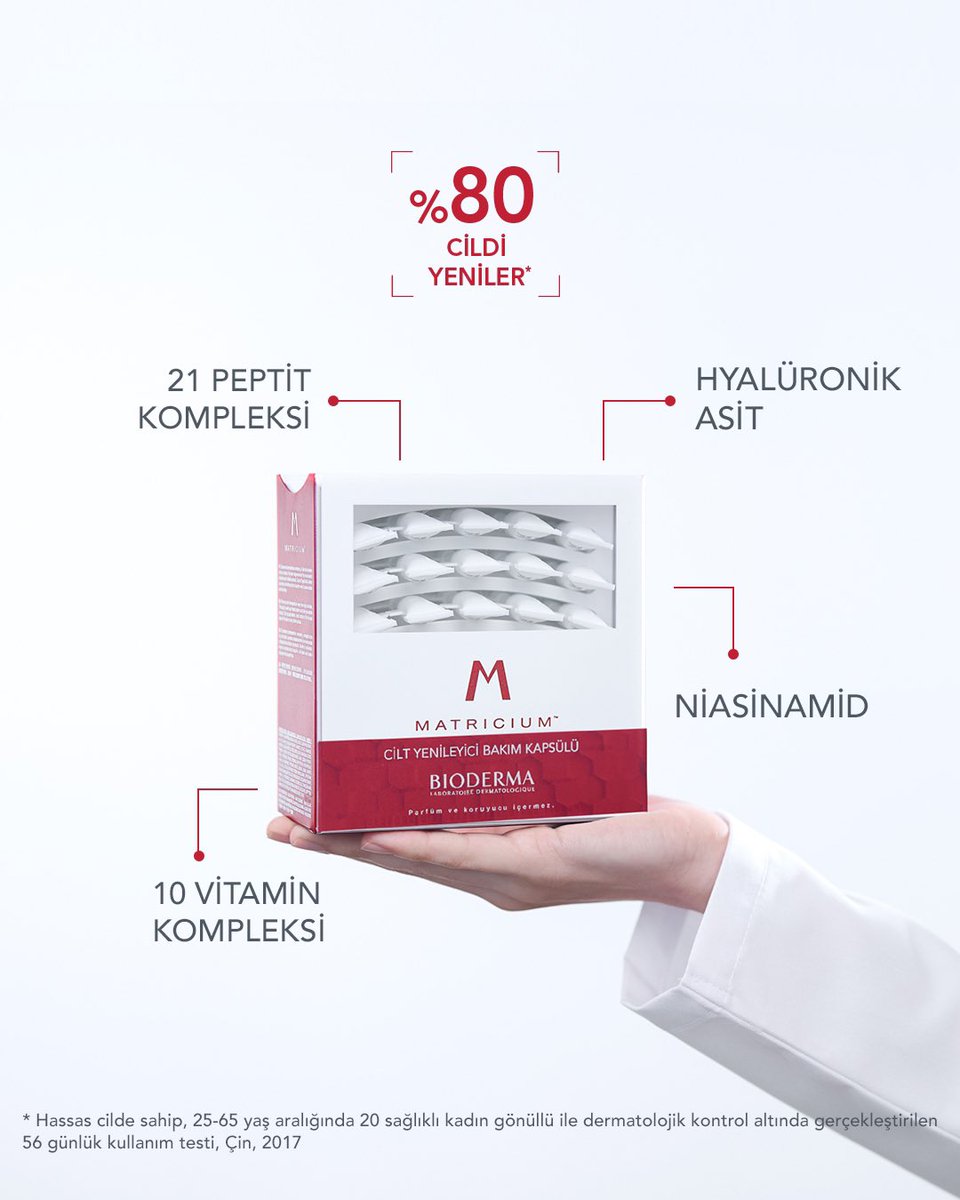 Cildinin matrisinden gelen yenilik: #Matricium™️ 🤍
 
14 yıllık araştırmanın sonucunda geliştirilen ve cildinin başlıca fonksiyonlarına odaklanan Matricium™️ cilt yenilenmesinde devrim yaratıyor.

#MatristeUzmanYenilik 
#53Element8Etki 
#CiltYenileyici
