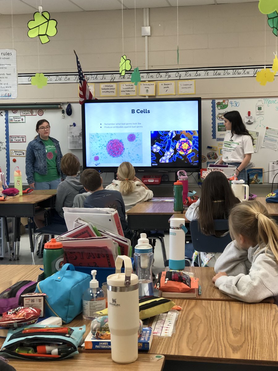 1/2 @UABUIP and @UABImmunology partnered with @vhcschools to host an #Immunology outreach program at Vestavia Hills Elementary East on March 19. This is the first of two programs to introduce germs and the immune system to the fourth grade students at VHEE.