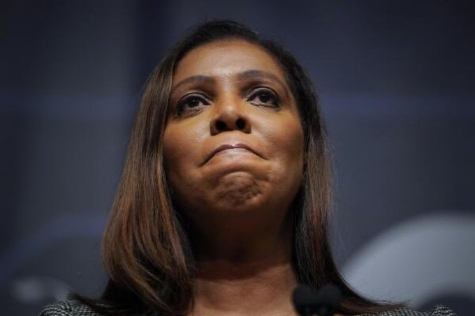 BeenewsdailyB's tweet photo. #LetitiaJames piggy bank was broken today by the New York's appellate court judge. Trump to pay half of what James sought--- and he has 10 additional days to pay the bond. #BrokenPiggyBank #DemocratsLost https://t.co/Ni9ARzSG6k