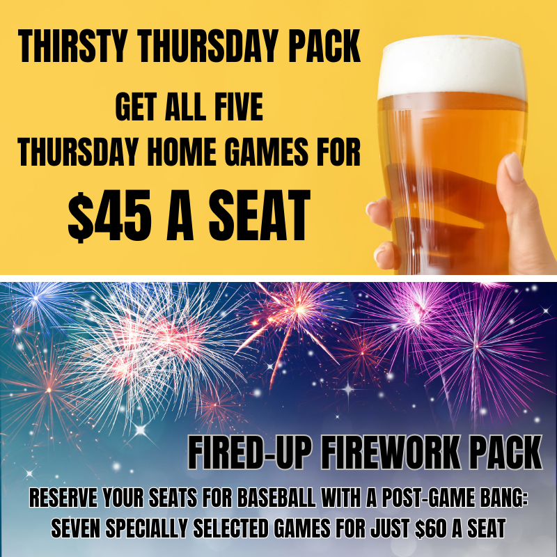 🎉 Get ready for a summer of thrills with the Thrillville Thrillbillies! 🎆 Introducing our exclusive ticket packages for the 2024 season: 🍹 Thirsty Thursday Pack 💥 Fired-Up Firework Pack thrillbillies.com/tickets/Ticket…