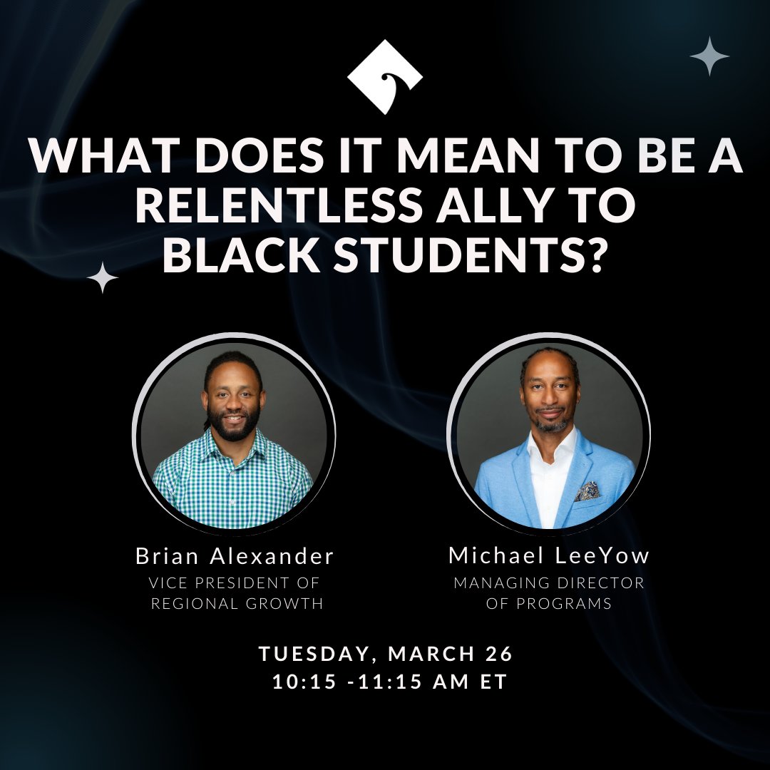 📣 Tomorrow! 📣 Join Brian Alexander and Michael LeeYow from Bottom Line as they lead an insightful discussion on 'Being a Relentless Ally to Black Students.' Attending College Board’s A Dream Deferred ™ 2024 Conference? Set your alarms to join us tomorrow at 10:15 AM ET.