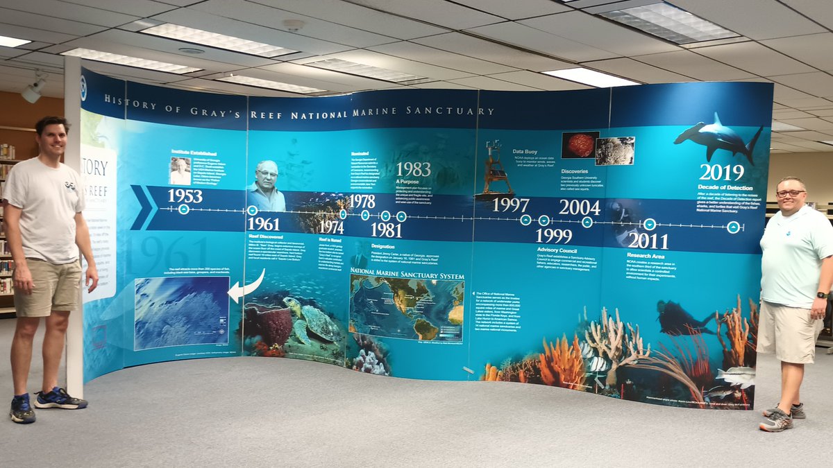 Tonight at 6:00P, Island Library and @liveoakpl host the final 'A Deep Dive into Gray's Reef' program series. This history and habitat program covers how #GraysReef formed naturally, and who was instrumental in protecting and designating the sanctuary. #savannahga #ocean