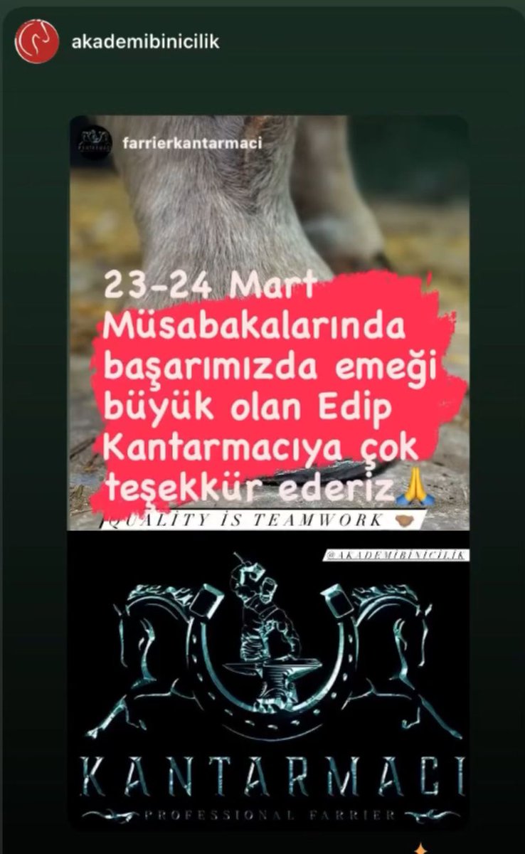 Farrier kantarmacı 🙏