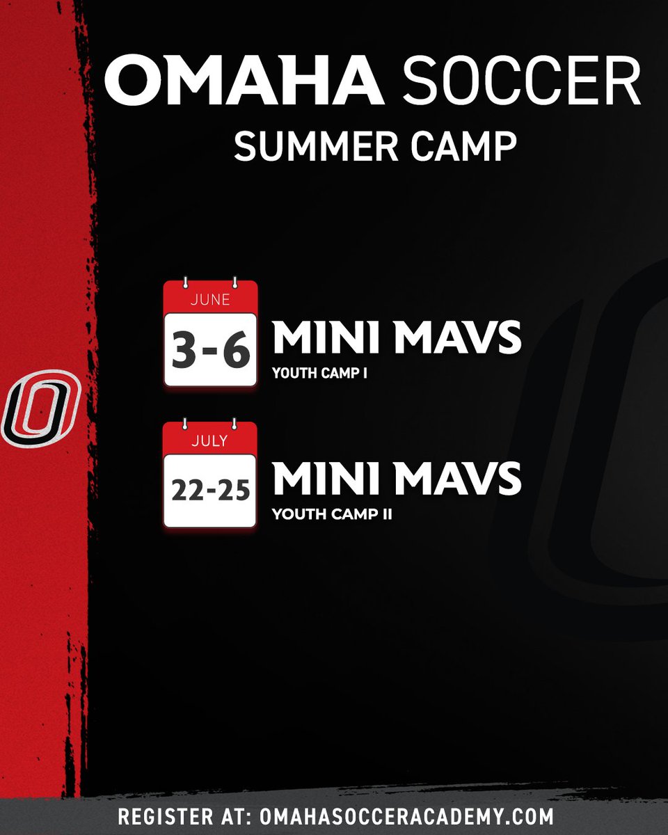 Want to train with the Mavericks? We will be hosting two youth camps with @OmahaMSOC this summer! Sign up today at omahasocceracademy.com We look forward to seeing your there! #OmahaWSOC