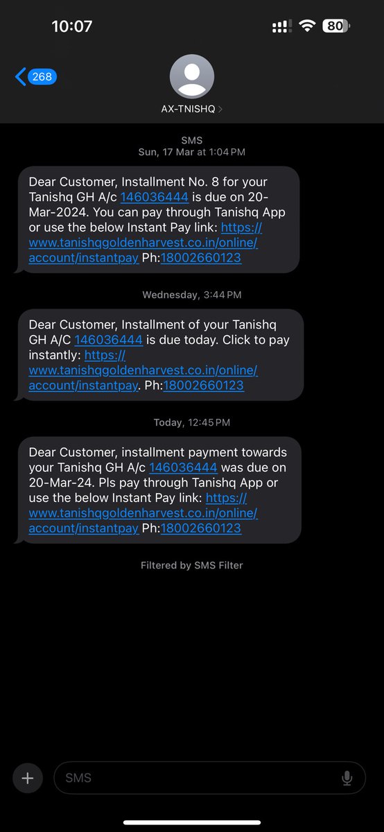 sijusudhakaran's tweet photo. @TanishqJewelry I am facing a problem with your payment method. Even after paying i am getting notification to pay…. Why? Scamming ? https://t.co/h4tG446pow