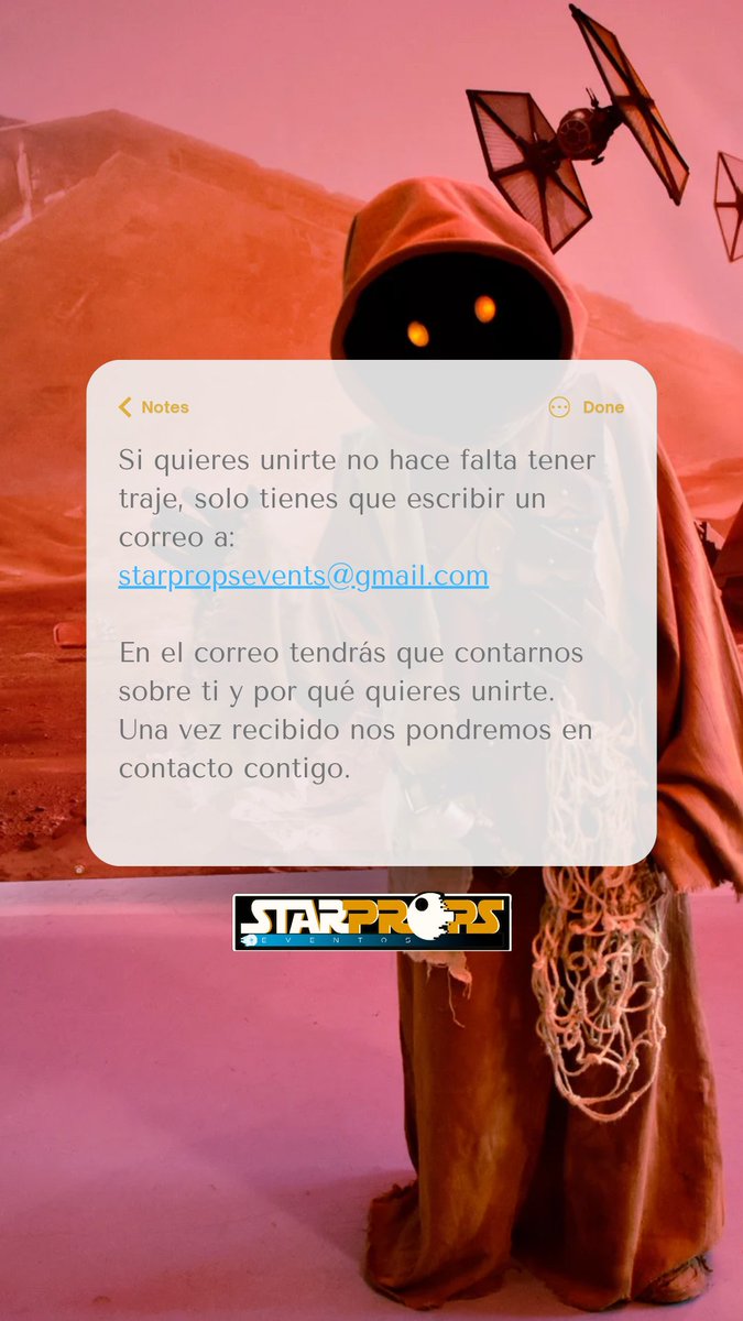 StarProps's tweet image. Únete a nosotros! 
Os dejamos toda la información aqui ⬇️