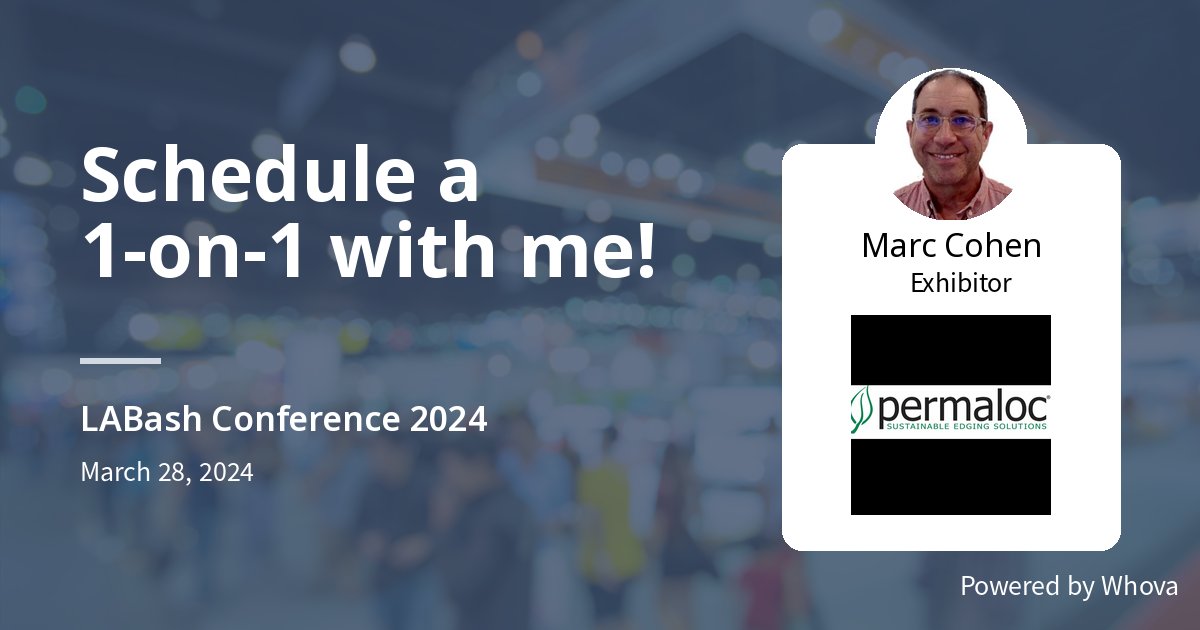 We are excited to announce that Permaloc will be exhibiting at LABash Conference 2024 on Mar 28 - 30, 2024. 🎉🎉  Like or comment if you’ll be there! - via #Whova Event Platform