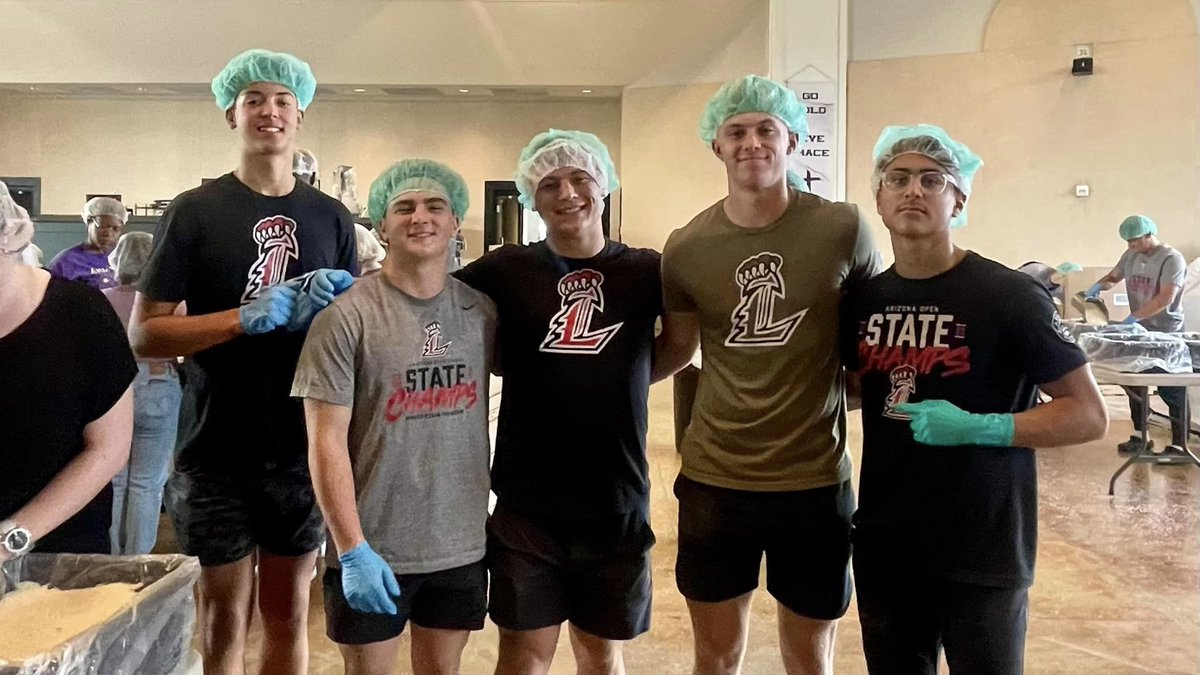 Teamwork on and off of the field, using their leadership to serve in our community. Our varsity football boys went to serve for Feed My Starving Children this weekend. #liberty #libertylionsfootball #lionsfootball #weareliberty #BoosterMeeting #LionsPride #codered #underarmour