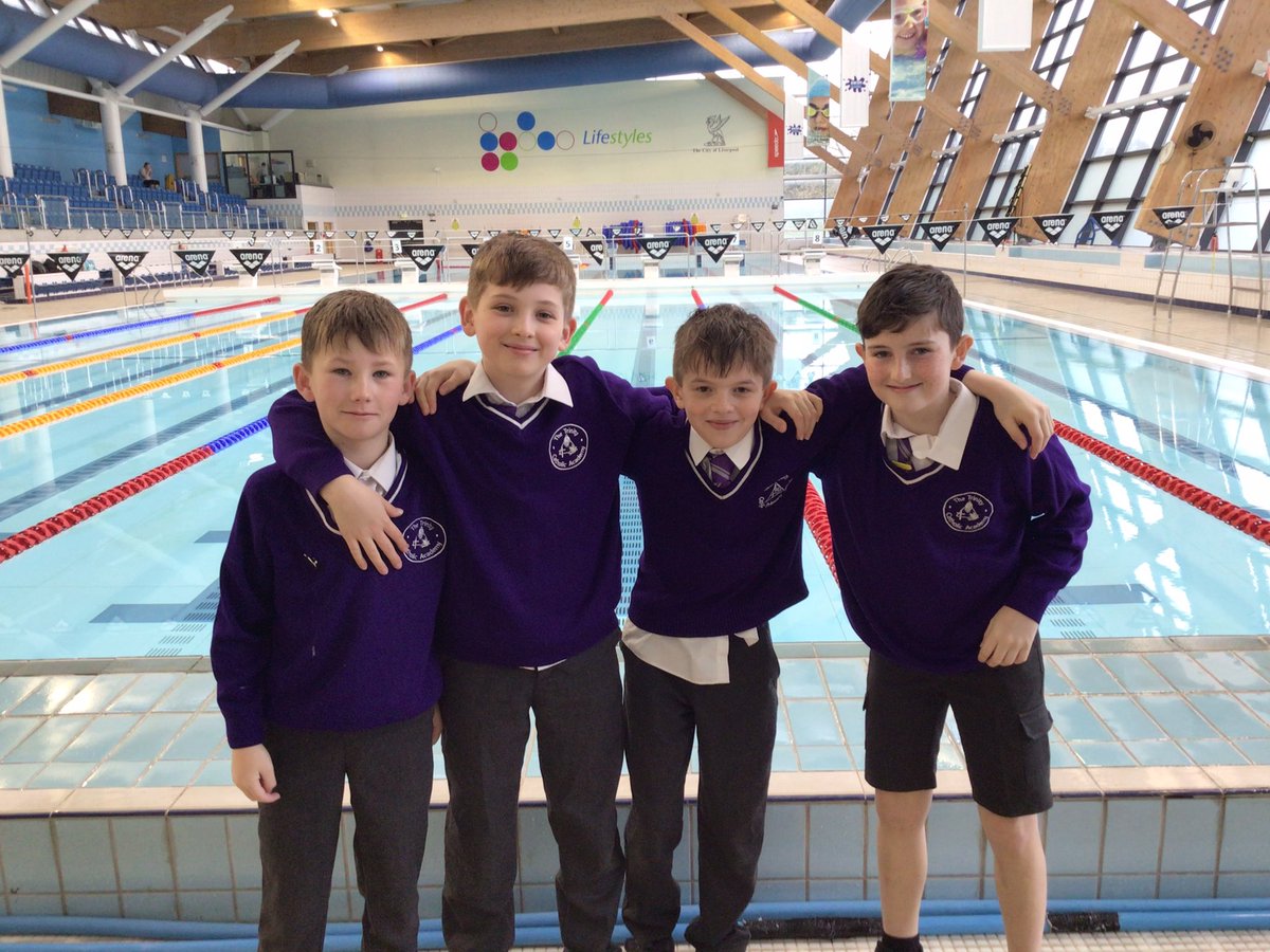 TheTrinityL5's tweet photo. A huge well done to our Y6 pupils competing in the swimming gala this morning. The children were fantastic and came 1st place in the North Liverpool heat!👏 All the children gave everything and were a credit to our school! Looking forward to the finals on Wednesday💜 #trinitype https://t.co/LjgoEXyGFu