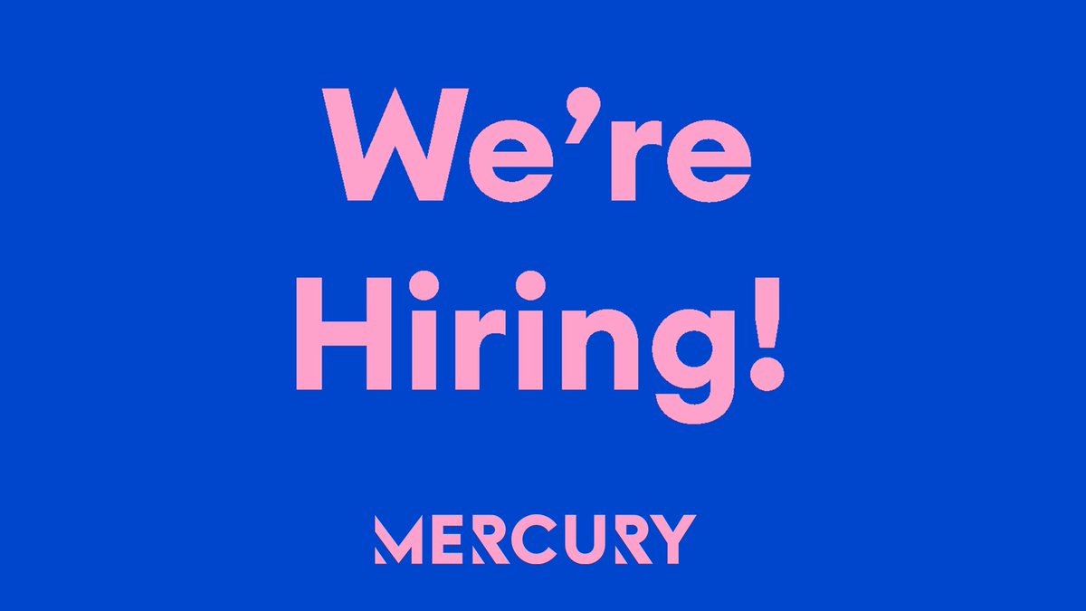 Two new opportunities to join #TeamMercury! We're seeking an ambitious Finance Officer with experience of payroll management, and a brand new full time role of Development Officer to work on the Mercury’s fundraising activities. Apply now: buff.ly/4coQQXr