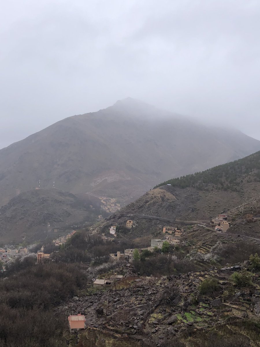 Exhilarating (very strenuous) walking in the dramatic High Atlas Mountains (in distinctly fresh conditions) - 8,500 feet - highest I’ve been since open heart surgery #Morocco