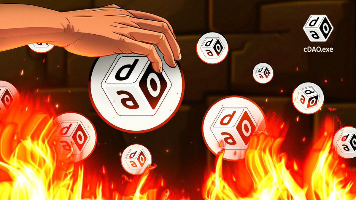 $cDAO burning and buy backs have begun! 

Happy Monday!