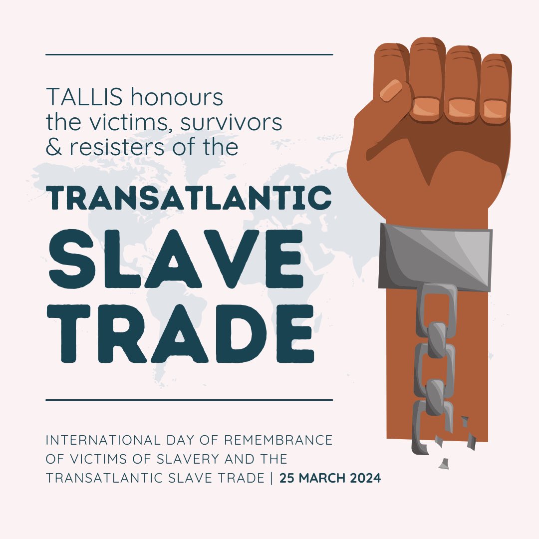 Today we mark the International Day of Remembrance of Victims of Slavery and the Transatlantic Slave Trade.
