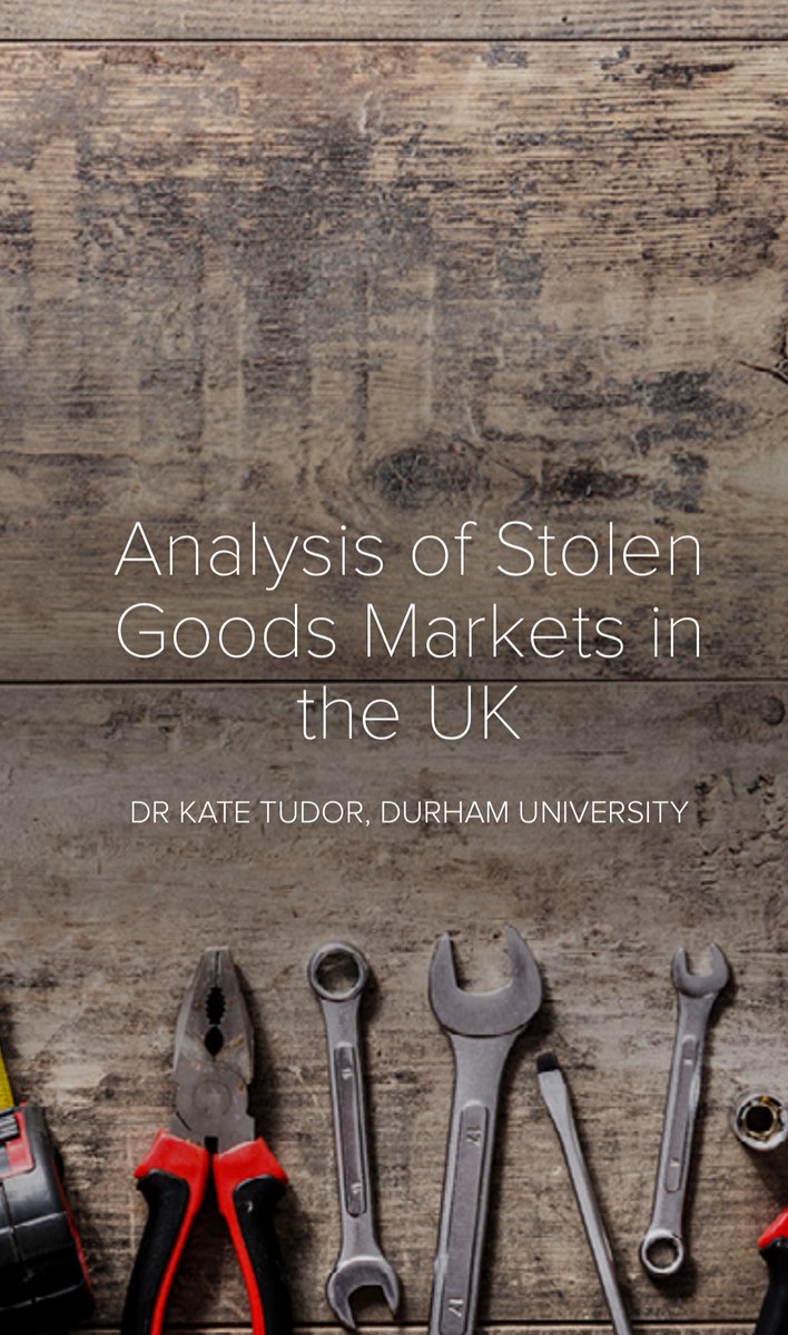 Kate Tudor (@taityb) on Twitter photo I recently conducted a review of stolen goods markets associated with neighbourhood crime on behalf of the Home Office. The findings of the study can be accessed at the link below:
new.express.adobe.com/webpage/Luv1I8…?
#policing  #burglary #robbery #vehicletheft #stolengoods I recently conducted a review of stolen goods markets associated with neighbourhood crime on behalf of the Home Office. The findings of the study can be accessed at the link below:
new.express.adobe.com/webpage/Luv1I8…?
#policing  #burglary #robbery #vehicletheft #stolengoods