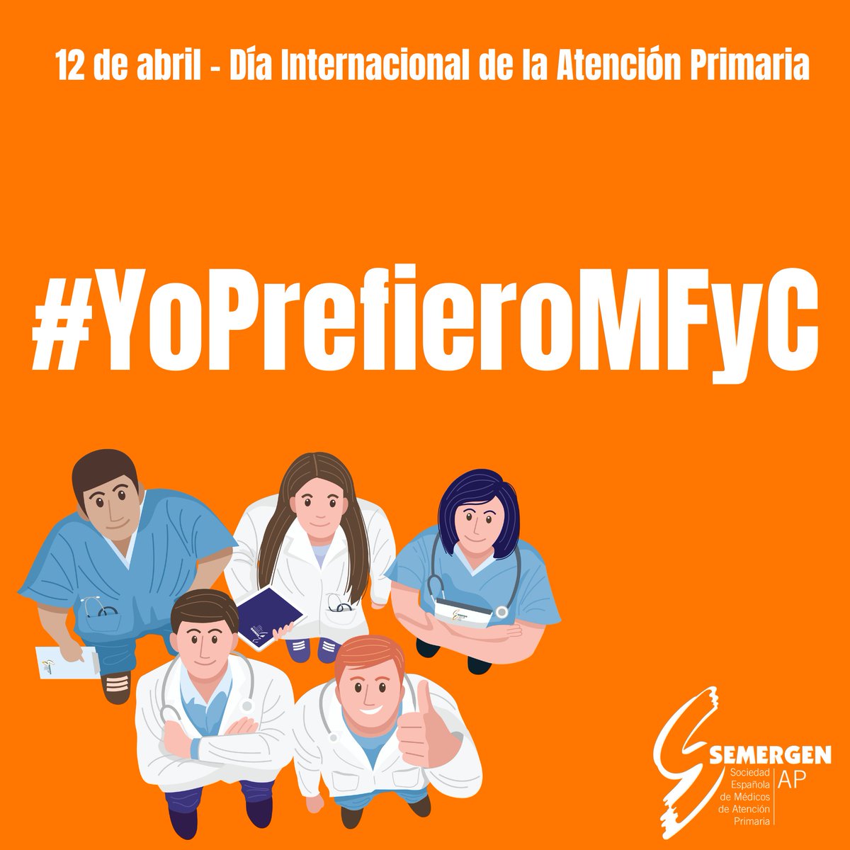 SEMERGENap's tweet photo. Desde @SEMERGENap impulsamos la campaña #YoPrefieroMFyC poniendo en valor nuestra especialidad, la Medicina Familiar y Comunitaria.
¿Quieres participar? ¿Te contamos cómo! 👇🧶