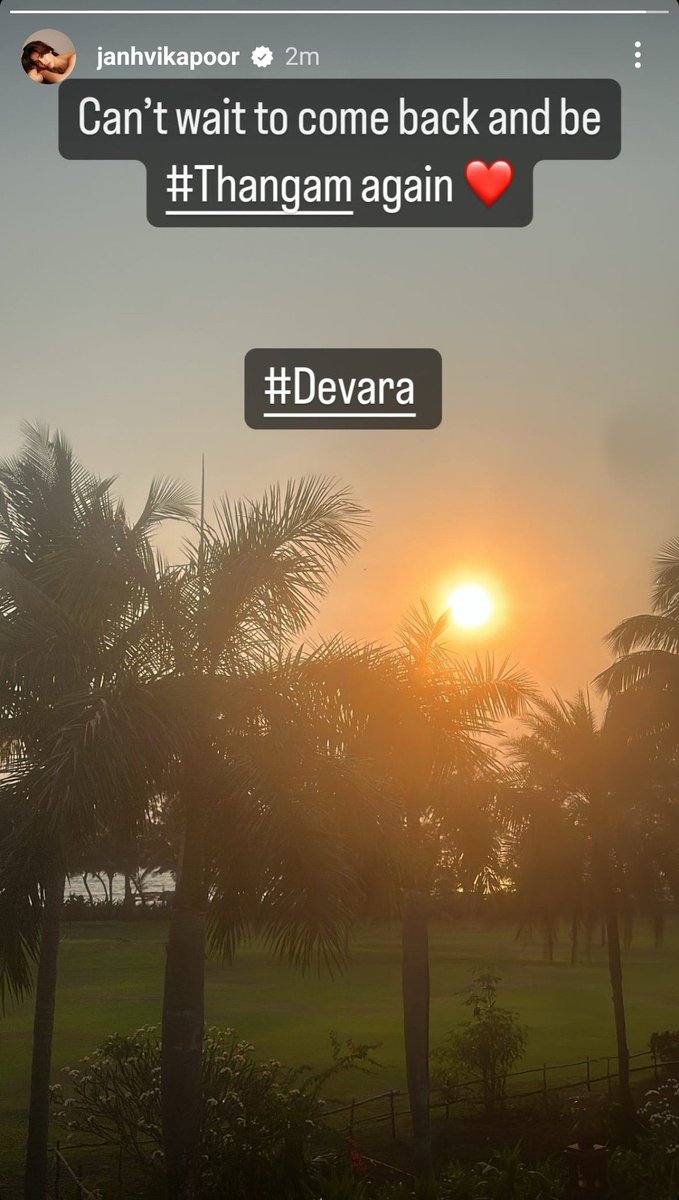 meghanath9999's tweet image. Can't Wait To Come Back And Be #Thangam Again ❤️ 

- #JanhviKapoor About #Devara Shooting 😍

 @tarak9999 #ManOfMassesNTR #JrNTR