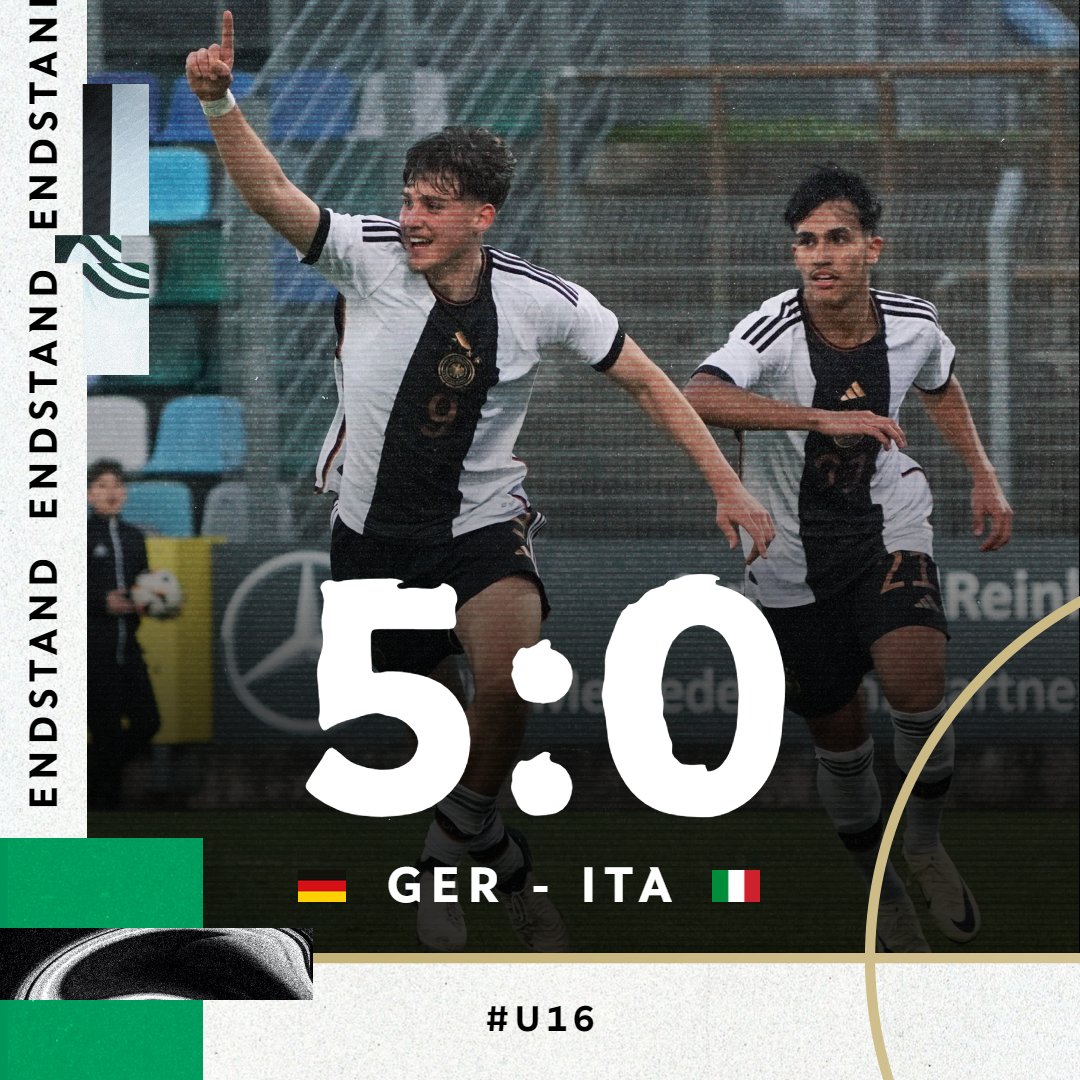 BOOOOOM! 💥 Muss man nicht viel ergänzen - außer die Torschützen: David CRETA bringt unsere #U16 im Testspiel gegen Italien per Doppelpack in Führung, Eymen LAGHRISSI, Alexander STAFF und Lennart KARL machen den Deckel drauf ⚽ BRAVO, Jungs! 💪😍 #HERZZEIGEN 📸 DFB/Getty Images